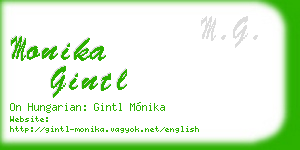 monika gintl business card